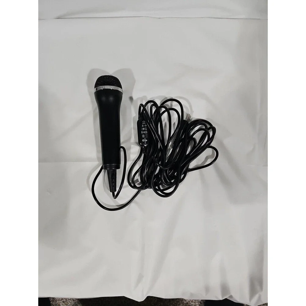 Guitar Hero USB Wired Mic for Wii, PS3, PS2, Xbox 360, PC Black Microphone